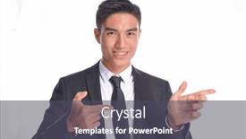  Presentation with man wear black suit - Slides having handsome-fashion-model-elegant-man background and a dark gray colored foreground