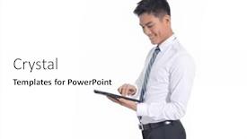  Presentation with man wear black suit - 