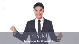  Presentation with man wear black suit - PPT theme enhanced with handsome-fashion-model-elegant-man background and a gray colored foreground