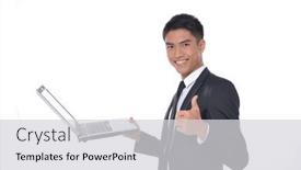  Presentation with man wear black suit - 