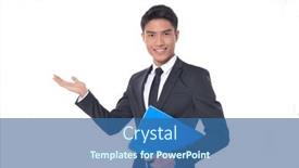  Presentation with man wear black suit - Slides enhanced with handsome-fashion-model-elegant-man background and a ocean colored foreground