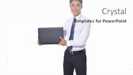  Presentation with tie - Slide set featuring handsome-fashion-model-elegant-man background and a pink colored foreground