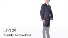  Presentation with man wear black suit - PPT theme consisting of handsome-fashion-model-full-body background and a white colored foreground