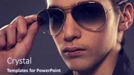  Presentation with old style - Cool new theme with handsome-fifteen-years-old-guy backdrop and a tawny brown colored foreground