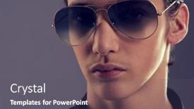  Presentation with old style - Slide deck featuring handsome-fifteen-years-old-guy background and a gray colored foreground