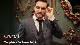  Presentation with asian paint vintage style old - Slide set consisting of handsome-gentleman-poses background and a wine colored foreground