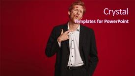  Presentation with lipstick - Presentation theme with handsome-ginger-man-with-red background and a wine colored foreground