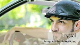  Presentation with indigenous medicine wheel - Colorful slides enhanced with handsome guy behind the wheel backdrop and a soft green colored foreground