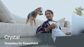  Presentation with tea - Audience pleasing theme consisting of handsome guy is drinking tea backdrop and a gray colored foreground