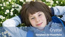  Presentation with college education happy smiling - Colorful PPT layouts enhanced with handsome happy smiling young boy lying on summer meadow green grass with daisy attractive smiling teen boy posing over nature background backdrop and a teal colored foreground