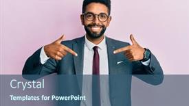  Presentation with beard - Amazing theme having handsome-hispanic-business-man backdrop and a ocean colored foreground