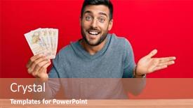  Presentation with united states unity - Presentation enhanced with handsome-hispanic-man-holding-united background and a coral colored foreground