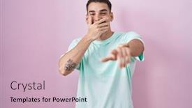  Presentation with hispanic - PPT layouts enhanced with handsome-hispanic-man-standing-over background and a  colored foreground