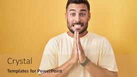  Presentation with forgiveness - Presentation theme enhanced with handsome-hispanic-man-standing-over background and a  colored foreground