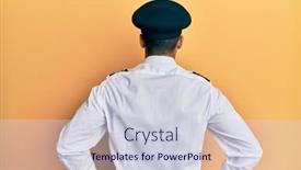  Presentation with airplane pilot - Amazing PPT theme having handsome-hispanic-man-wearing-airplane backdrop and a lemonade colored foreground