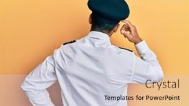  Presentation with airplane pilot - Amazing presentation theme having handsome-hispanic-man-wearing-airplane backdrop and a lemonade colored foreground
