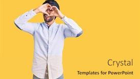  Presentation with shape heart - Amazing PPT layouts having handsome-hispanic-man-wearing-business backdrop and a  colored foreground
