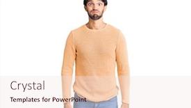  Presentation with puffing - Cool new slide set with handsome-hispanic-man-wearing-casual backdrop and a sky blue colored foreground