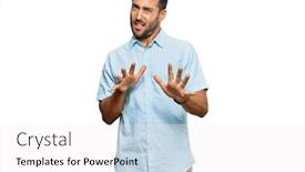  Presentation with clothes - Colorful theme enhanced with handsome-hispanic-man-wearing-casual backdrop and a white colored foreground