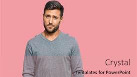  Presentation with hispanic - Amazing slide set having handsome-hispanic-man-wearing-casual backdrop and a coral colored foreground