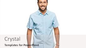  Presentation with 3 d man person - Presentation with handsome-hispanic-man-wearing-casual background and a lemonade colored foreground