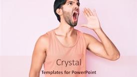  Presentation with hispanic - Presentation featuring handsome-hispanic-man-wearing-casual background and a  colored foreground