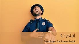 Presentation with body shaming - Theme with handsome-hispanic-man-wearing-police background and a yellow colored foreground