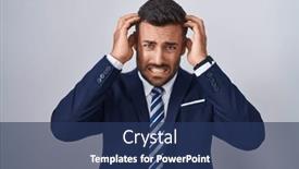  Presentation with migraine - Slide deck enhanced with handsome-hispanic-man-wearing-suit background and a ocean colored foreground