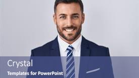  Presentation with hispanic - Slides featuring handsome-hispanic-man-wearing-suit and a ocean colored foreground