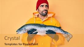  Presentation with beard - Slide deck consisting of handsome-hispanic-man-with-beard background and a yellow colored foreground