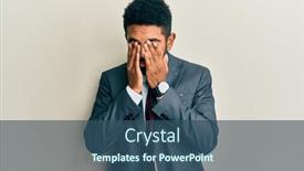  Presentation with business vision - Slide set having handsome-hispanic-man-with-beard background and a ocean colored foreground