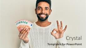  Presentation with hispanic heritage culture - Beautiful slide set featuring handsome-hispanic-man-with-beard backdrop and a lemonade colored foreground