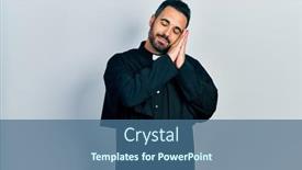  Presentation with beard - Presentation enhanced with handsome-hispanic-man-with-beard background and a ocean colored foreground