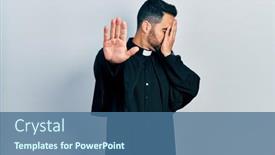  Presentation with beard - Theme enhanced with handsome-hispanic-man-with-beard background and a  colored foreground