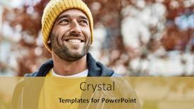  Presentation with beard - PPT layouts having handsome-hispanic-man-with-beard background and a yellow colored foreground