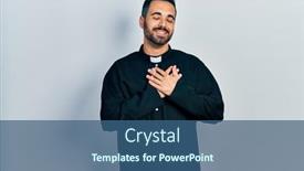  Presentation with beard - Theme enhanced with handsome-hispanic-man-with-beard background and a ocean colored foreground