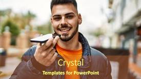  Presentation with beard - PPT theme having handsome-hispanic-man-with-beard background and a  colored foreground