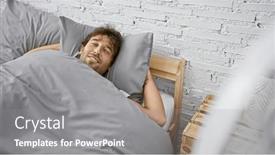  Presentation with green - PPT layouts enhanced with handsome-hispanic-man-with-beard background and a gray colored foreground