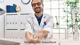  Presentation with hearing aid - Slides enhanced with handsome-hispanic-man-working background and a lemonade colored foreground