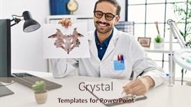  Presentation with environmental psychology man green - Slide set featuring handsome-hispanic-man-working background and a soft green colored foreground