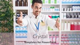  Presentation with hug - Slides consisting of handsome-hispanic-man-working background and a soft green colored foreground