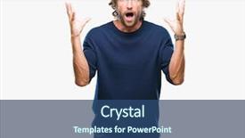  Presentation with winner announcement award success - Beautiful PPT theme featuring handsome hispanic model man wearing backdrop and a  colored foreground