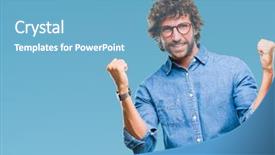  Presentation with winner - Amazing slides having handsome hispanic model man wearing backdrop and a  colored foreground