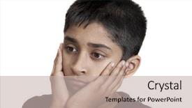  Presentation with bullying - Cool new PPT theme with handsome indian kid looking very backdrop and a soft green colored foreground