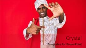  Presentation with saree - PPT layouts featuring handsome-indian-man-wearing-tradition background and a crimson colored foreground