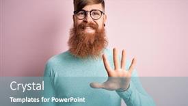  Presentation with irish - Theme having handsome-irish-redhead-man background and a teal colored foreground