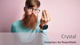  Presentation with irish - Cool new PPT theme with handsome-irish-redhead-man backdrop and a lemonade colored foreground