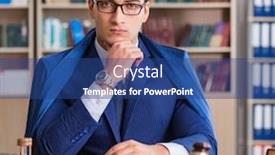  Presentation with courtroom - Slide deck enhanced with handsome-judge-with-gavel-sitting background and a ocean colored foreground