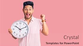  Presentation with proud american - PPT layouts enhanced with handsome-latin-american-young-man background and a lemonade colored foreground