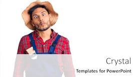  Presentation with handyman - Beautiful slides featuring handsome-latin-american-young-man backdrop and a white colored foreground